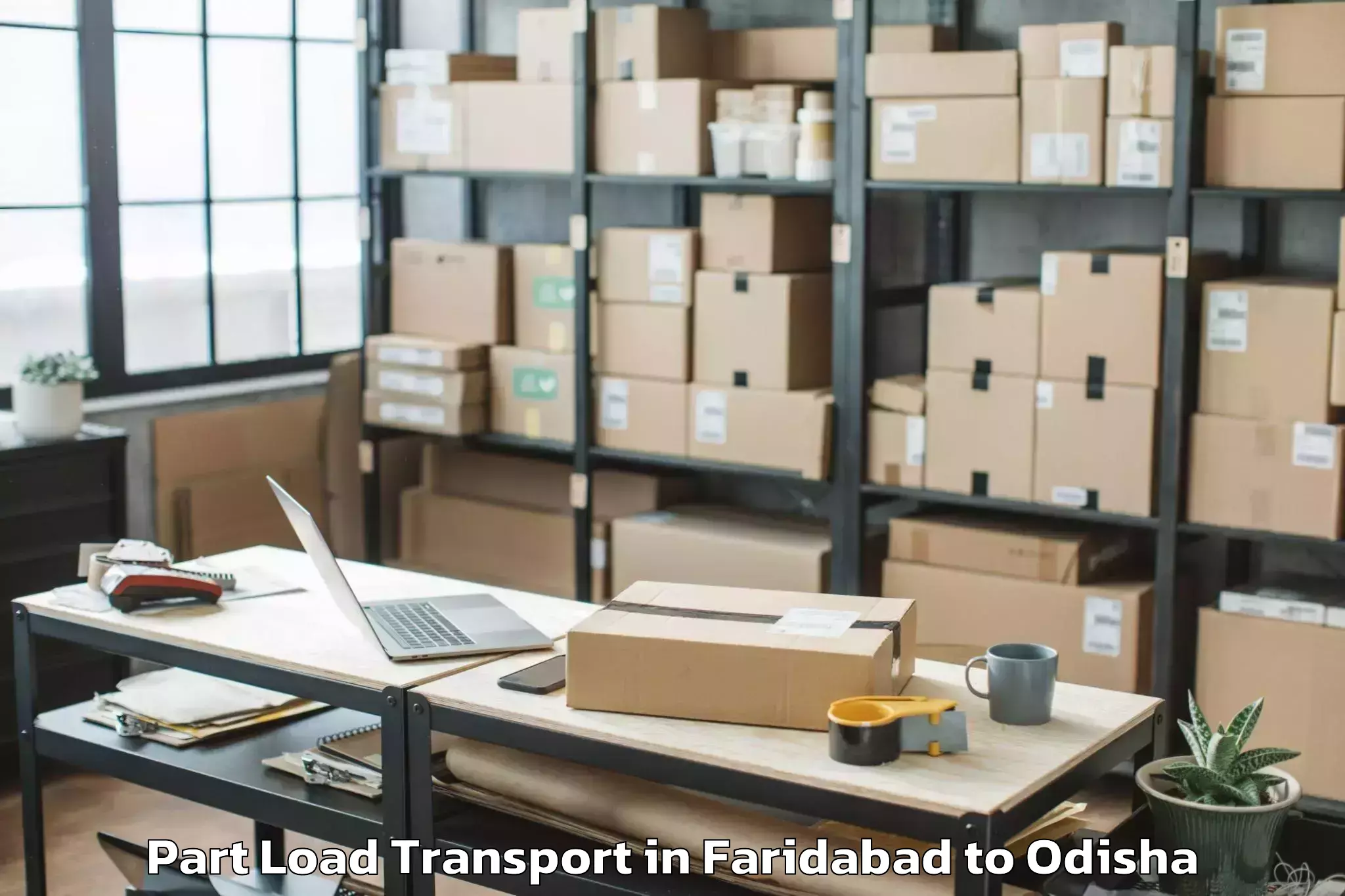 Book Faridabad to Gopalapur Ganjam Part Load Transport Online